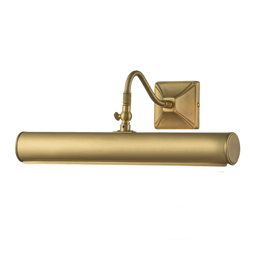 Lucas & McKearn PL1-20 AB Leo 2 Light Large Picture Light in Aged Brass